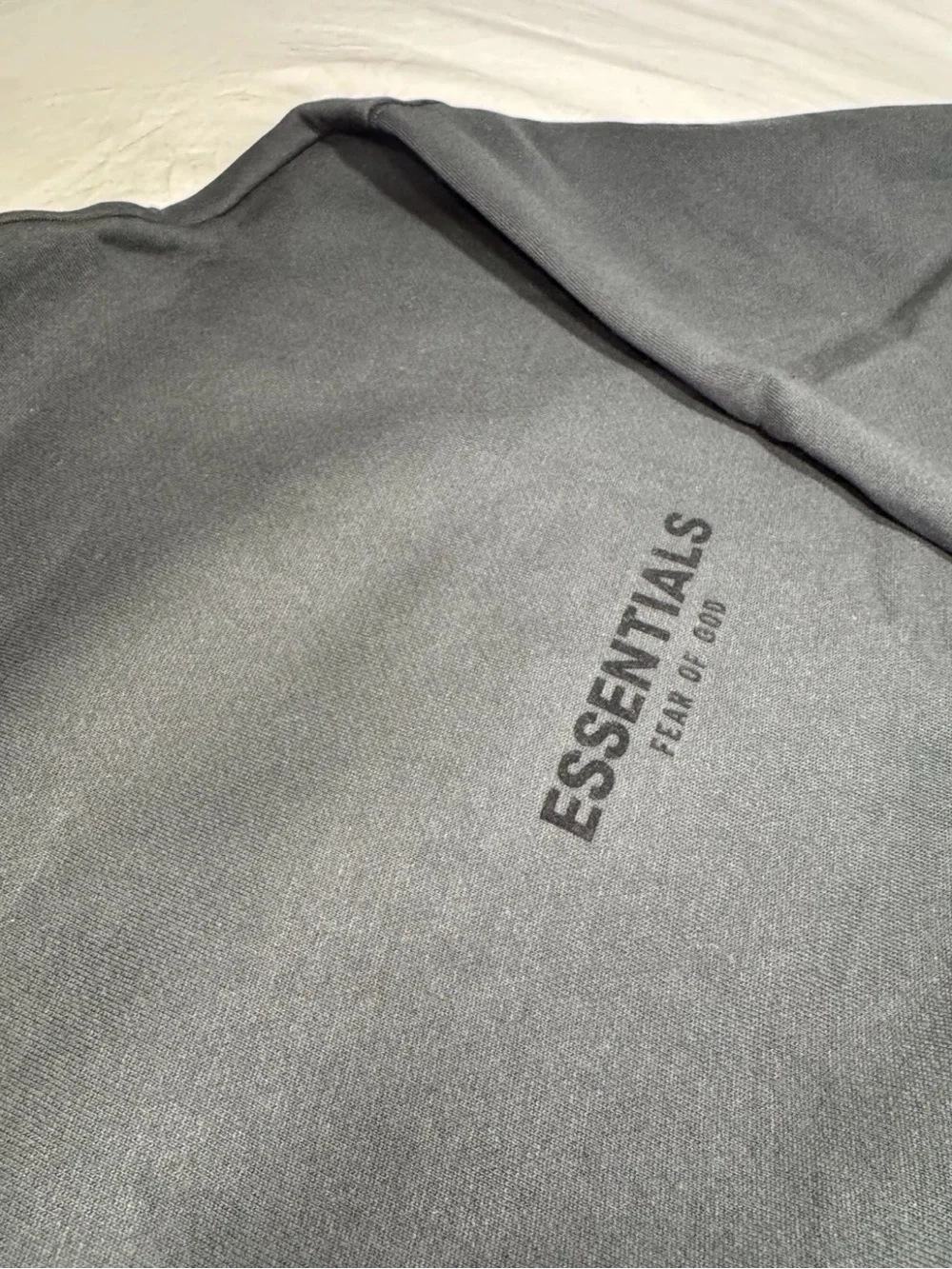 Essentials Charcoal Logo Pullover Hoodie
